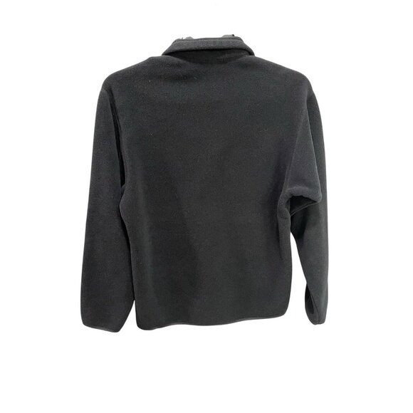 Patagonia Men's Medium Fleece Synchilla Pullover Black Half Zip Front Pocket - Picture 5 of 5